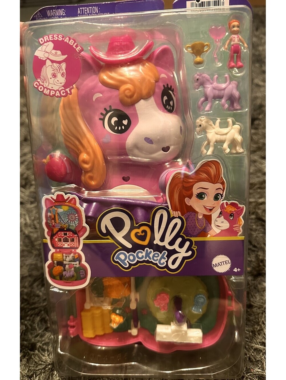 Polly Pocket Pony Rodeo Dress-Able Compact Playset